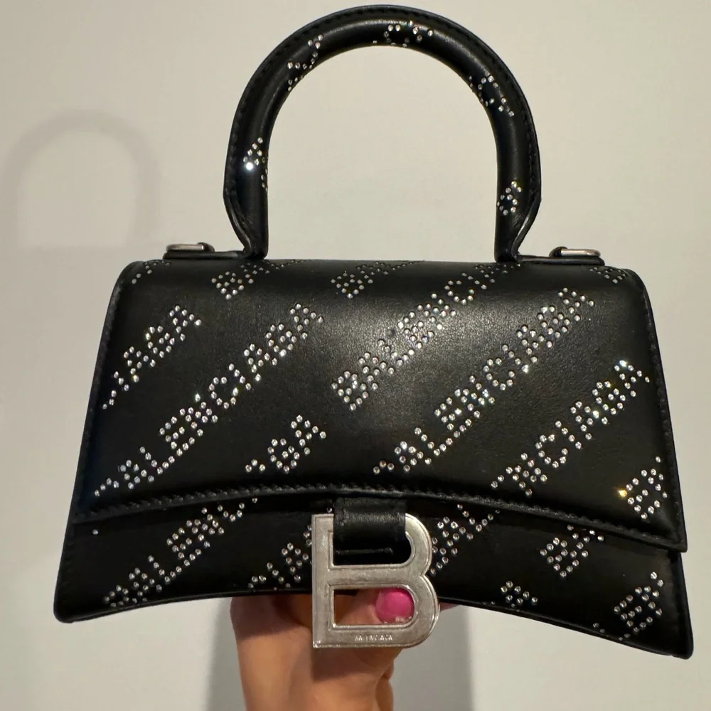 Balenciaga black rhinestone handbag small - Picture 5 of 13